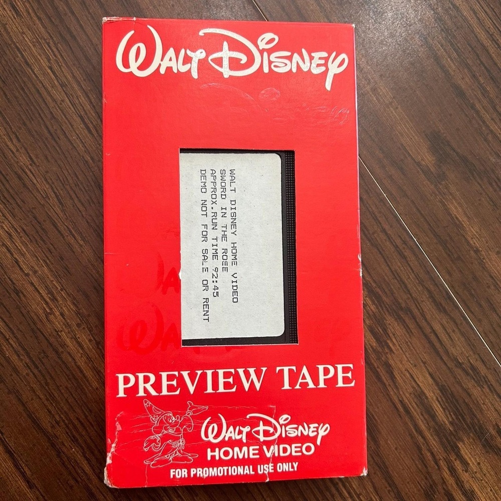 Walt Disney‎ Sword In The Rose Promotional Preview VHS Demo Tape Rare 80s